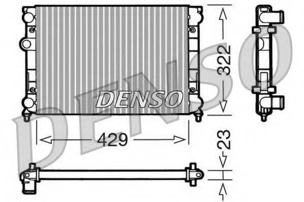 Радиатор охлаждения двигателя DENSO DRM32007