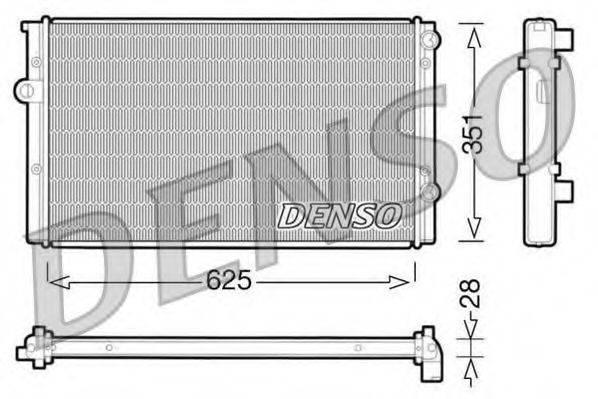 DENSO DRM32008 Радиатор охлаждения двигателя