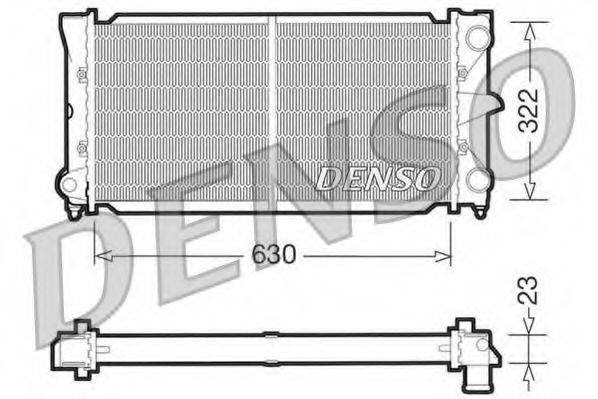 DENSO DRM32025 Радиатор охлаждения двигателя
