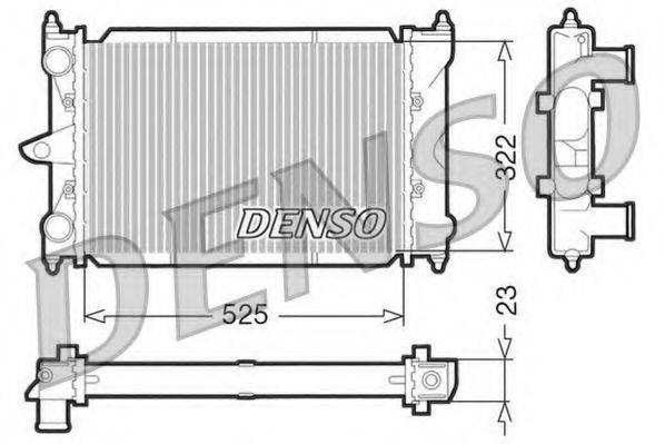 DENSO DRM32034 Радиатор охлаждения двигателя
