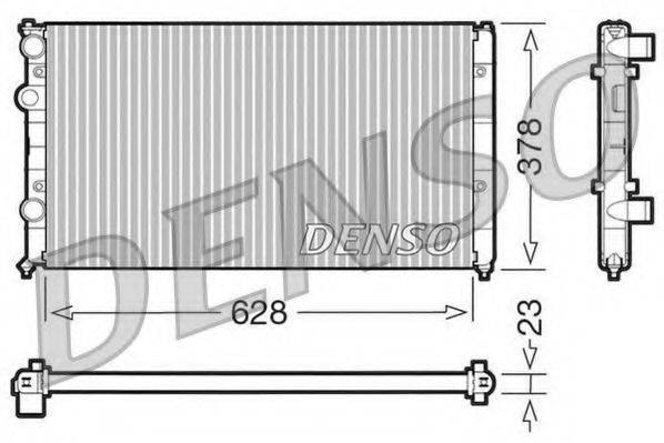 Радиатор охлаждения двигателя DENSO DRM32035