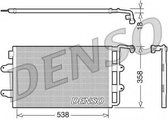 DENSO DCN32026 Конденсатор кондиционера
