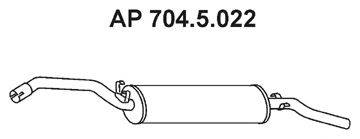 Глушитель выхлопных газов конечный EBERSPACHER 704.5.022