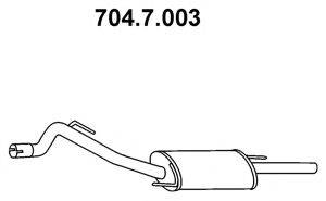 Глушитель выхлопных газов конечный EBERSPACHER 704.7.003