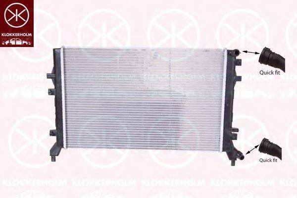 Радиатор охлаждения двигателя KLOKKERHOLM 0026302295