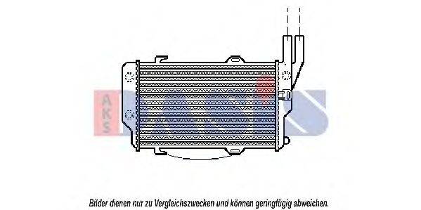 AKS DASIS 040018N Радиатор охлаждения двигателя