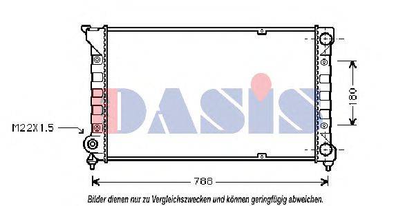 AKS DASIS 041360N Радиатор охлаждения двигателя
