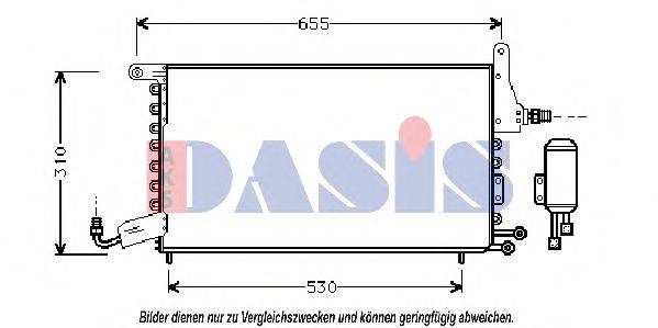 AKS DASIS 332060N Конденсатор кондиционера