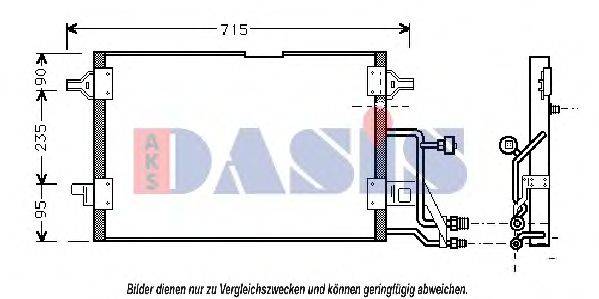 AKS DASIS 482020N Конденсатор кондиционера