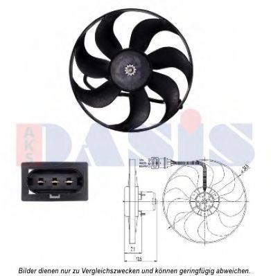 Вентилятор системы охлаждения двигателя AKS DASIS 488029N