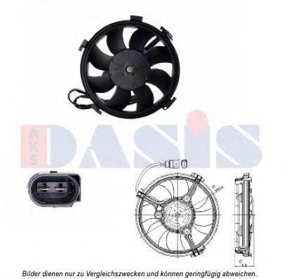 Вентилятор, охолодження двигуна AKS DASIS 048114N