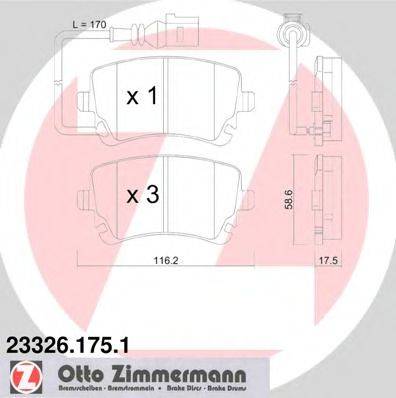 Тормозные колодки ZIMMERMANN 23326.175.1