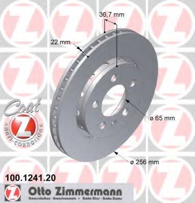 Тормозной диск ZIMMERMANN 100.1241.20