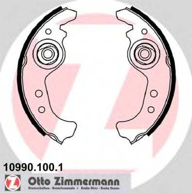 ZIMMERMANN 109901001 Комплект гальмівних колодок