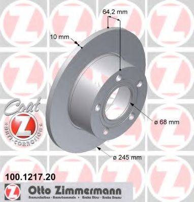 ZIMMERMANN 100121720 Тормозной диск