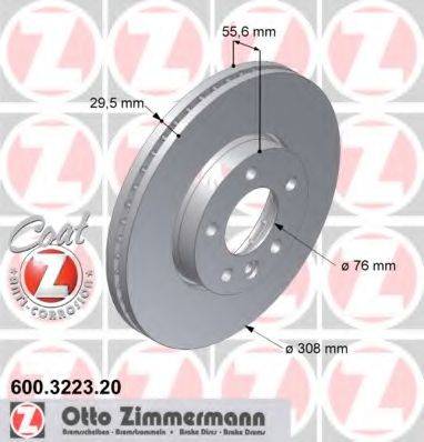 ZIMMERMANN 600322320 Тормозной диск