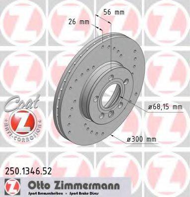 ZIMMERMANN 250134652 гальмівний диск