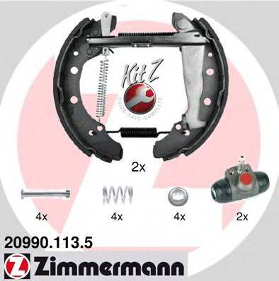 Комплект гальмівних колодок ZIMMERMANN 20990.113.5