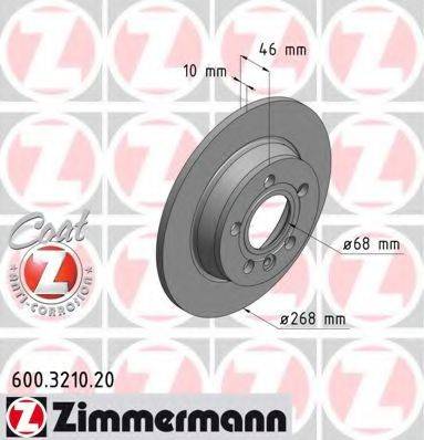 ZIMMERMANN 600321020 Тормозной диск