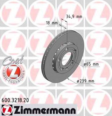 ZIMMERMANN 600321820 Тормозной диск