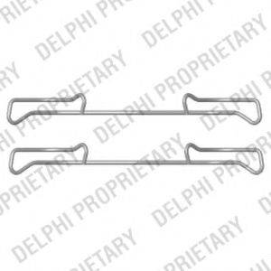 DELPHI LX0436 Комплектуючі, колодки дискового гальма