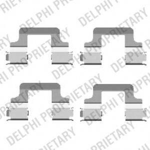 DELPHI LX0437 Комплектующие, колодки дискового тормоза