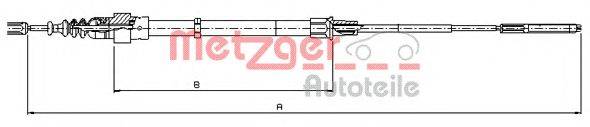 METZGER 107491 Трос, стояночная тормозная система