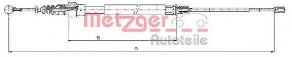 METZGER 107509 Трос, стояночная тормозная система
