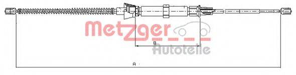 METZGER 109034 Трос, стоянкова гальмівна система