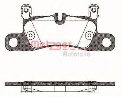 METZGER 1170779 Тормозные колодки