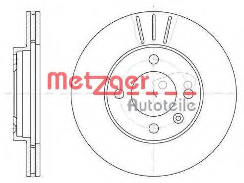 Тормозной диск METZGER 6084.10
