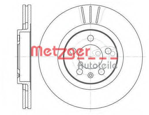 гальмівний диск METZGER 24691 V