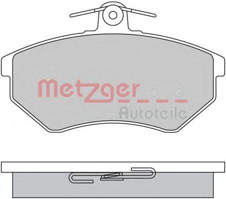 METZGER 1170062 Комплект гальмівних колодок, дискове гальмо