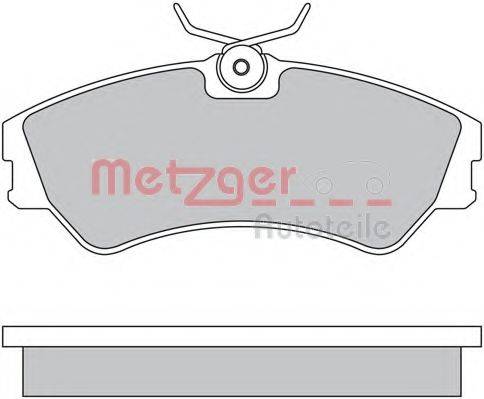 Комплект гальмівних колодок, дискове гальмо METZGER 1170397