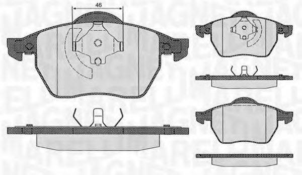 MAGNETI MARELLI 363916060260 Тормозные колодки