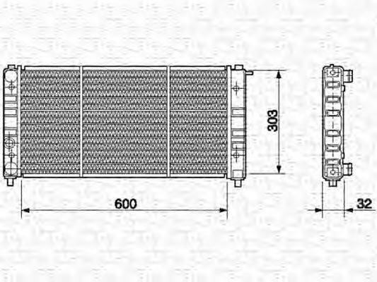 Радиатор охлаждения двигателя MAGNETI MARELLI 350213638000