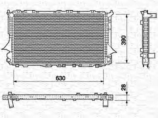 Радиатор охлаждения двигателя MAGNETI MARELLI 350213689000