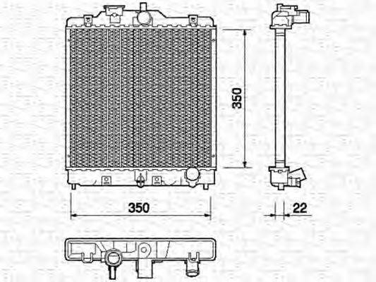 Радиатор охлаждения двигателя MAGNETI MARELLI 350213749000